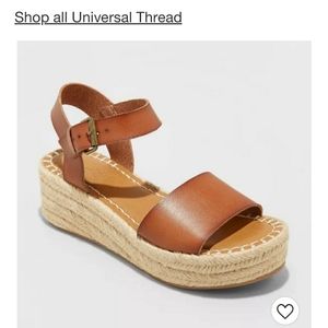 Rae Espadrille platform sandals NEW Size 7